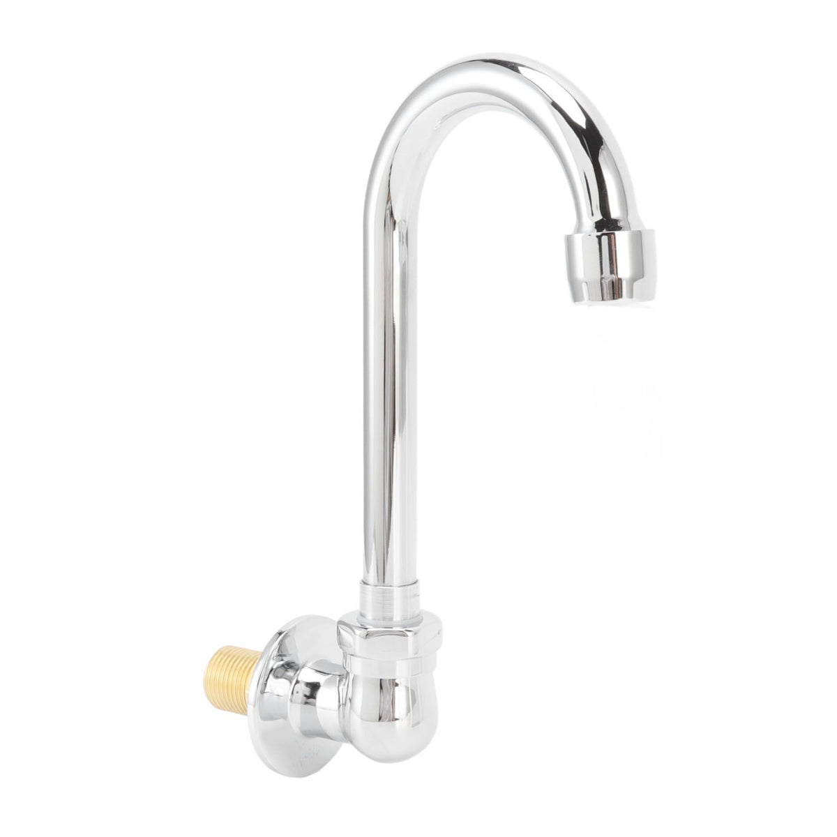 Foot Pedal Faucet Stainless Steel G1/2 Thread Wall Mounted Knee Valve Basin Tap for Hospital Railway Station Factory