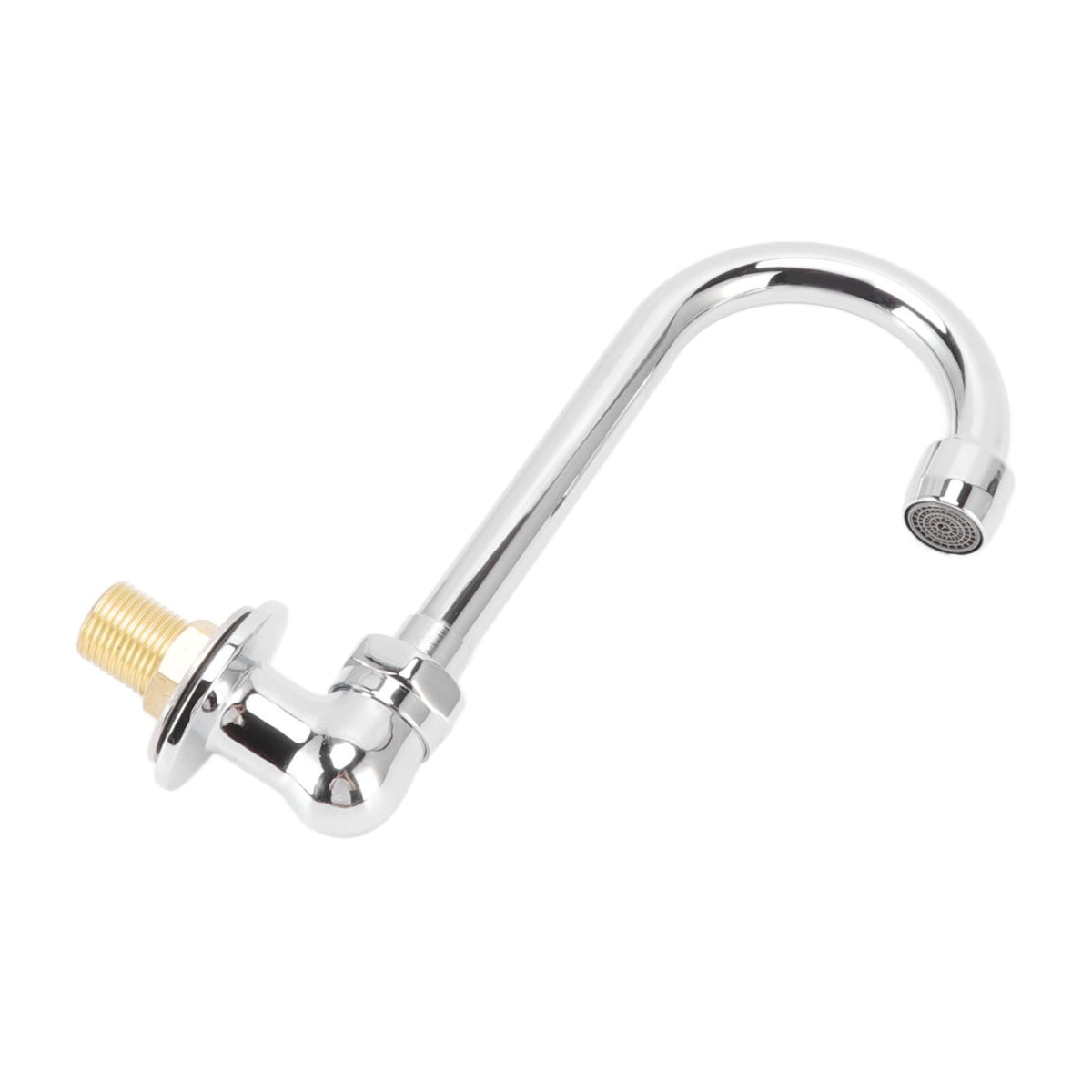 Foot Pedal Faucet Stainless Steel G1/2 Thread Wall Mounted Knee Valve Basin Tap for Hospital Railway Station Factory