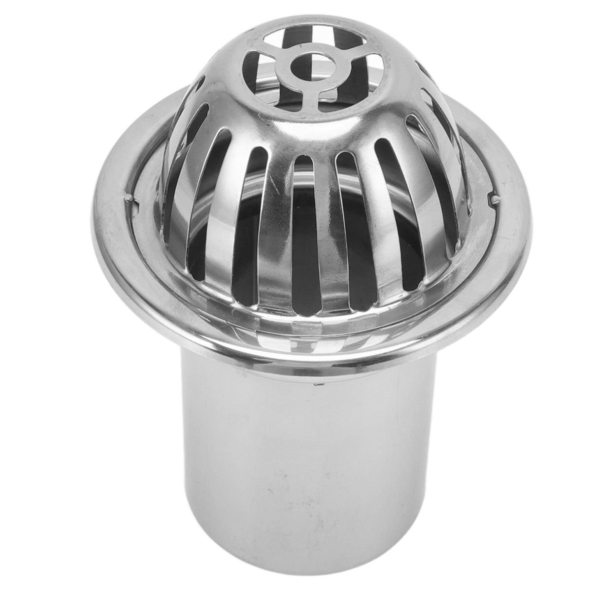 Roof Floor Drain Stainless Steel Non Blocking Balcony Outdoor Rain Bucket Drainage Parts Round 4in