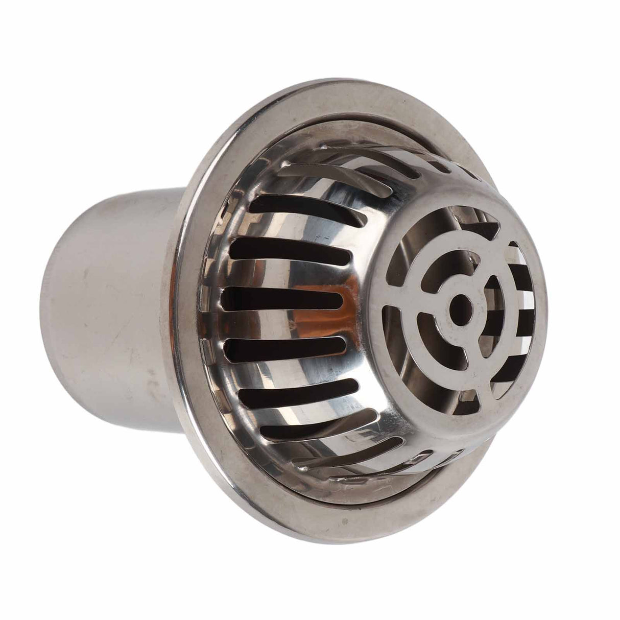 Roof Floor Drain Stainless Steel Non Blocking Balcony Outdoor Rain Bucket Drainage Parts Round 5in