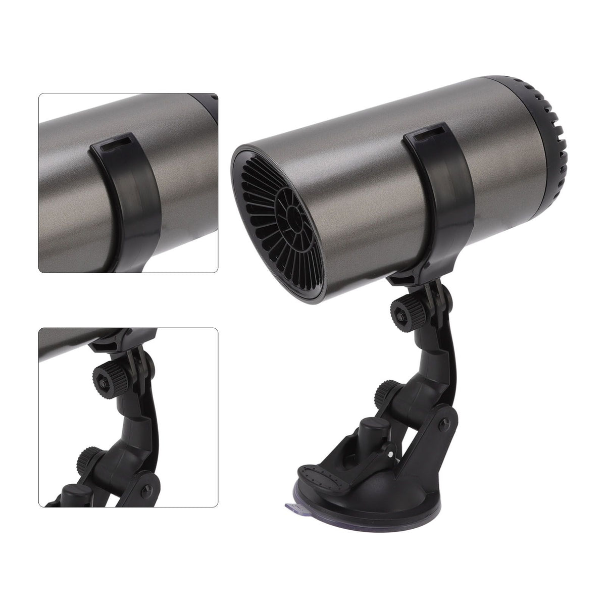 Car Heater Front Windshield Defogging Heater Defroster Car Air Purifying Heater 12V with Suction Cup Bracket