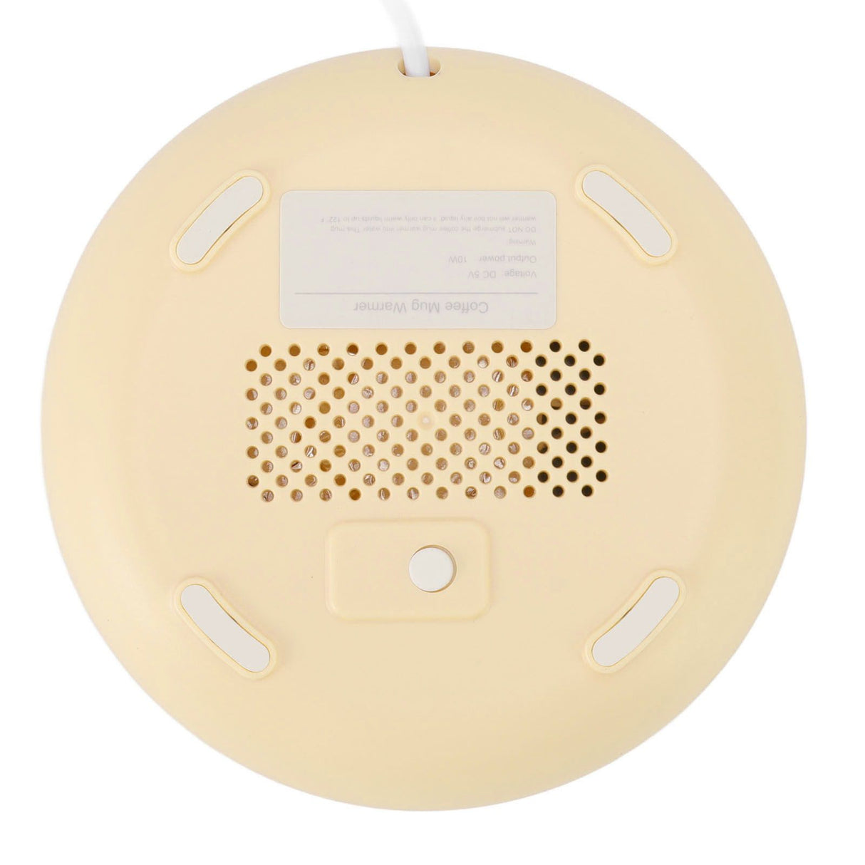 USB Coffee Mug Warmer Electric Gravity Switch 55 Celsius Degree Milk Heating Plate for Office Yellow