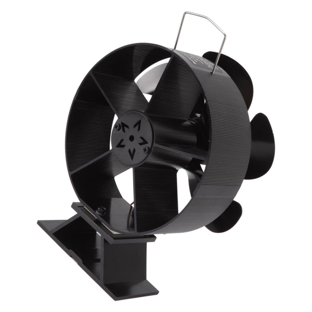 6 Blades Fireplace Fan Thermoelectric Module Wood Stove Fan Heat Powered Wood Burning Air Circulation Fan for Home