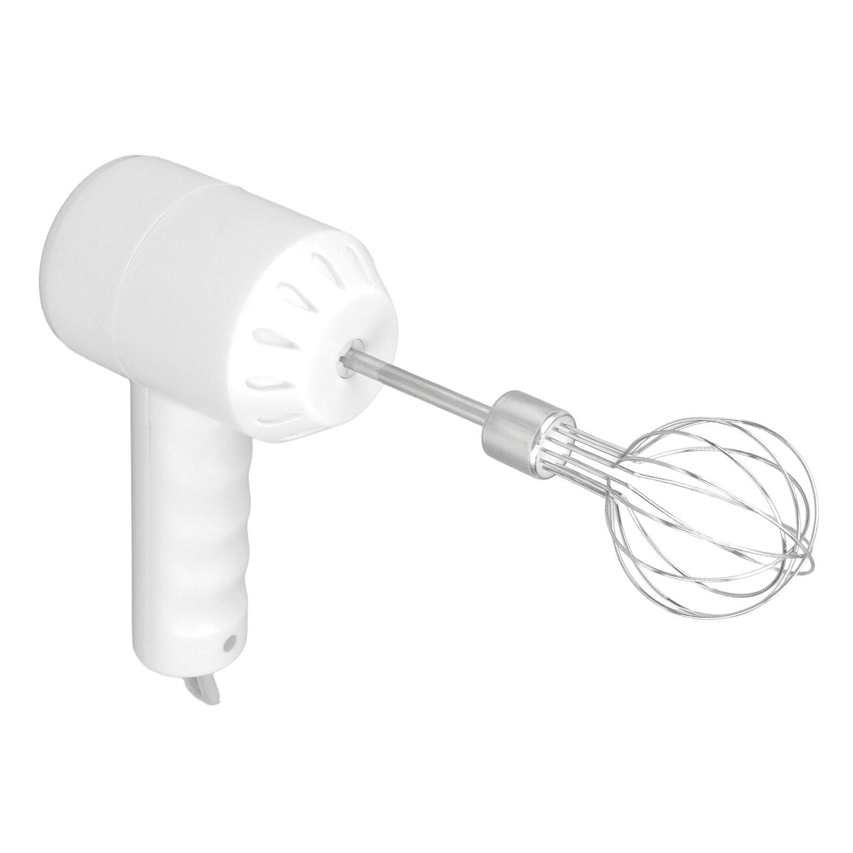 Cordless Electric Hand Mixer USB Rechargable Handheld Eggbeater Electric Milk Frother with 2 Stir Sticks for Home White