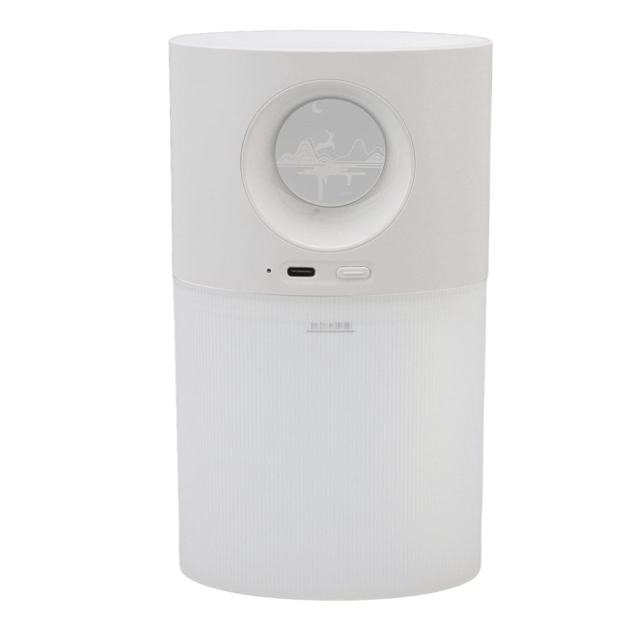 Mini Humidifier Quiet USB Rechargeable Fine Mist Portable Desktop Humidifier with Night Light for Home Office 350ml White