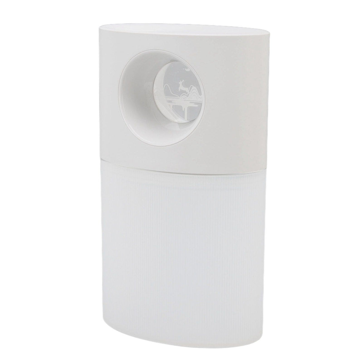 Mini Humidifier Quiet USB Rechargeable Fine Mist Portable Desktop Humidifier with Night Light for Home Office 350ml White