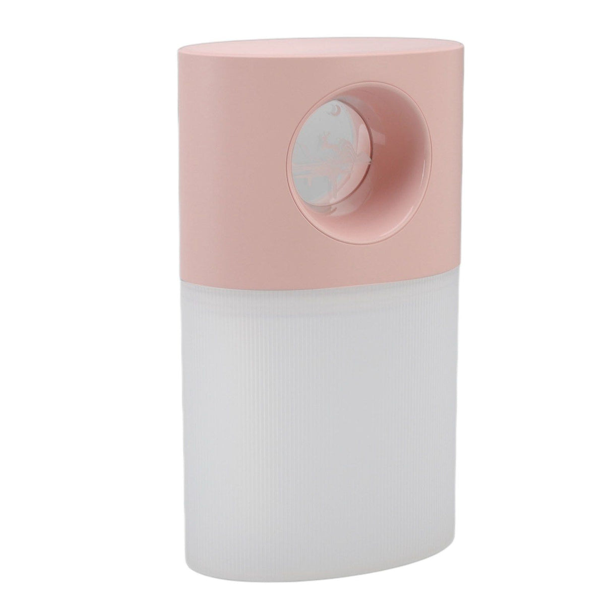 Mini Humidifier Quiet USB Rechargeable Fine Mist Portable Desktop Humidifier with Night Light for Home Office 350ml Pink