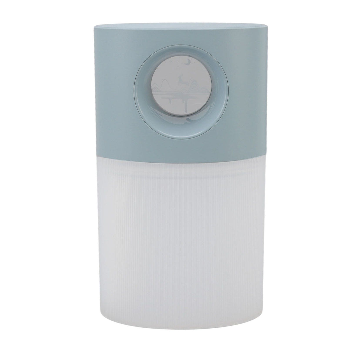 Mini Humidifier Quiet USB Rechargeable Fine Mist Portable Desktop Humidifier with Night Light for Home Office 350ml Blue