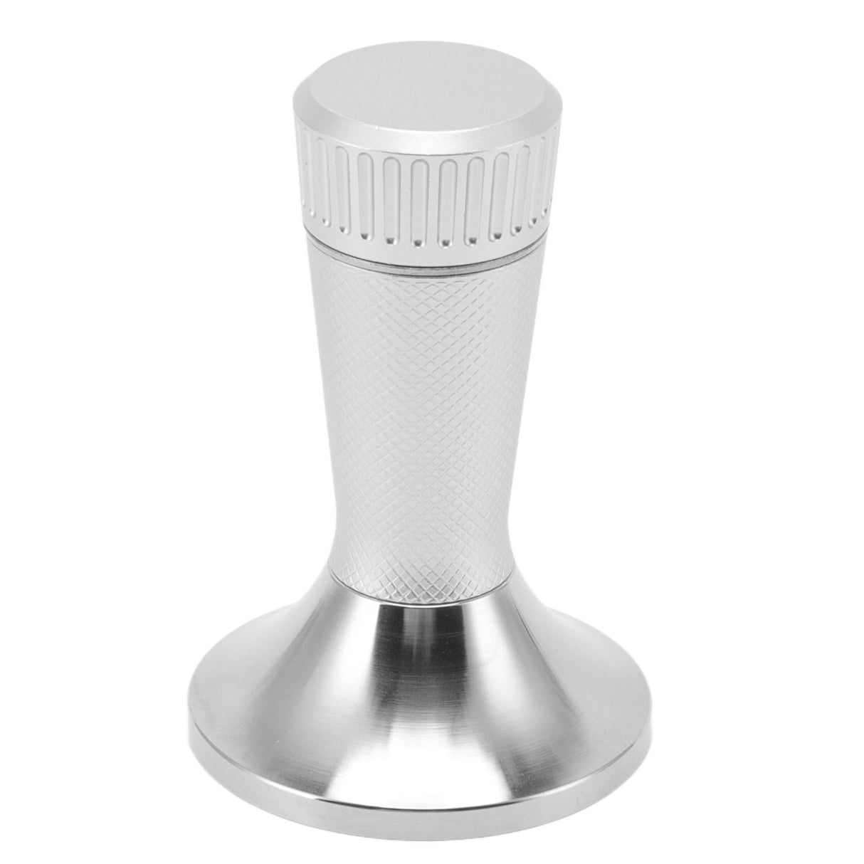 Coffee Tamper Stirrer Set Stainless Steel 2 in 1 58.3mm Coffee Tamper Distribution Needle for Kitchen Silver