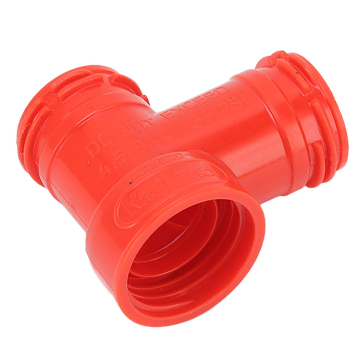 Beer Barrel Tee Adapter Plastic Carbonation Cap Tee Fitting Adapter Oxygen Free Brewing Soda PET Bottles Filling Cap 3 Way Adapter