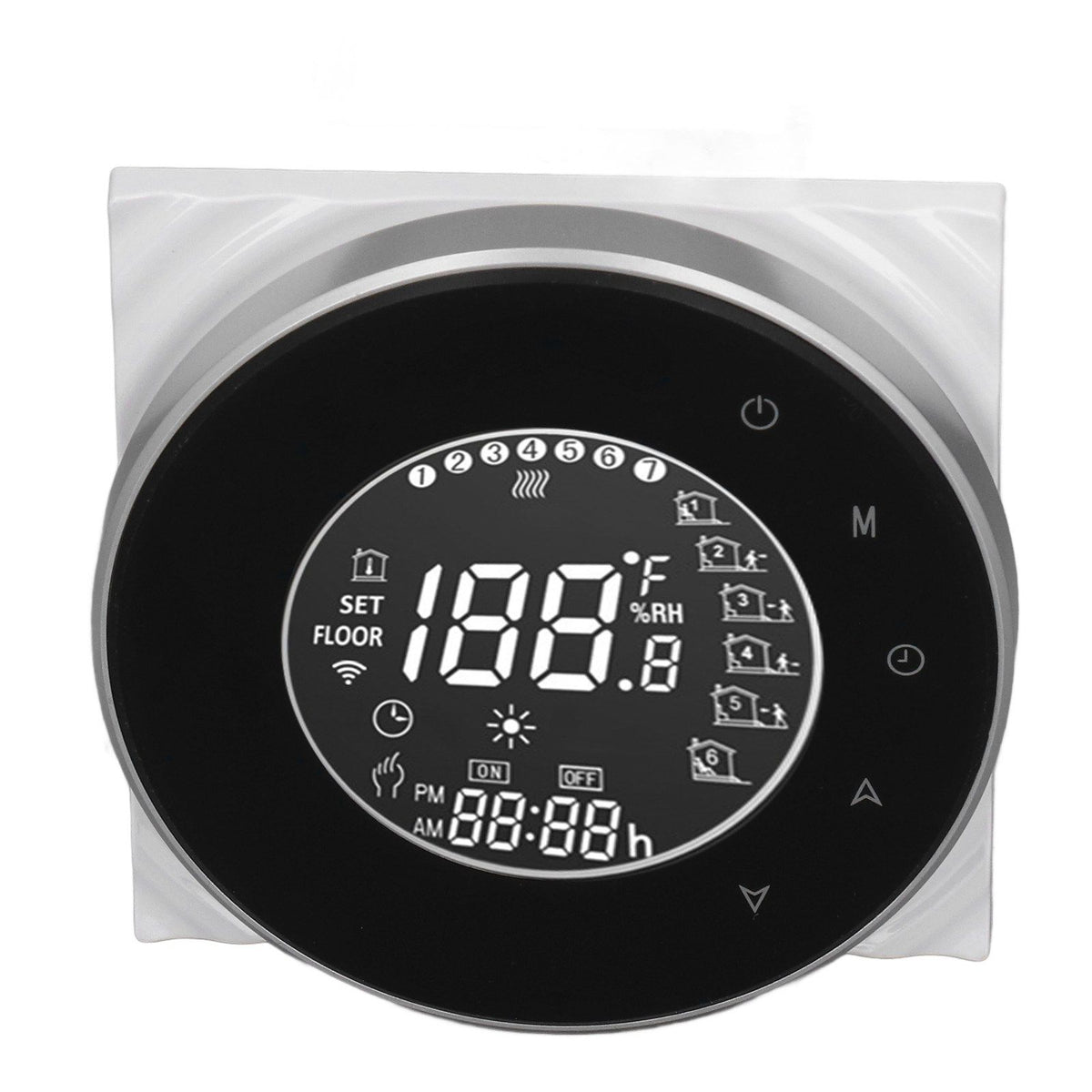 Smart Floor Heat Thermostat Voice Phone Control LCD Touch Screen WiFi Thermostat for Electric Heating Systems 95‑240VAC