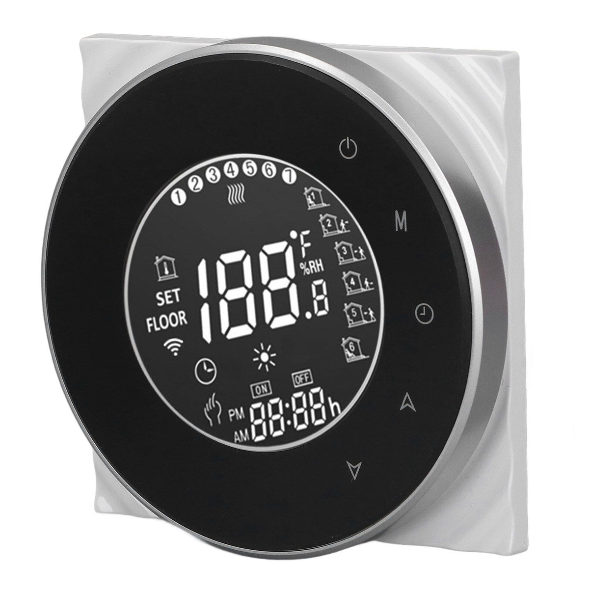 Smart Floor Heat Thermostat Voice Phone Control LCD Touch Screen WiFi Thermostat for Electric Heating Systems 95‑240VAC