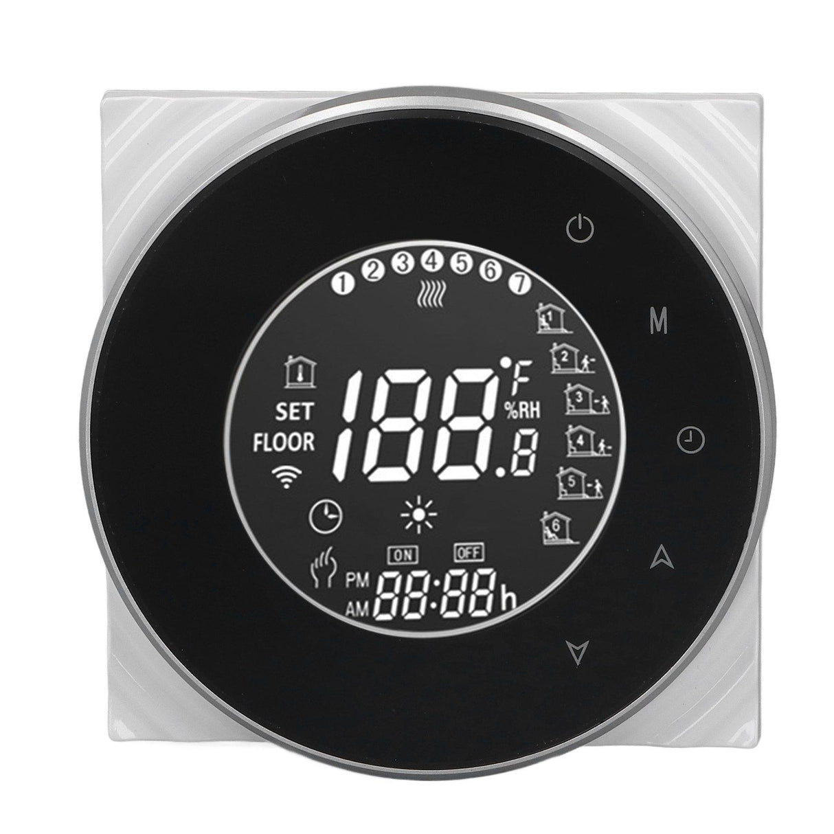 Smart Floor Heat Thermostat Voice Phone Control LCD Touch Screen WiFi Thermostat for Electric Heating Systems 95‑240VAC