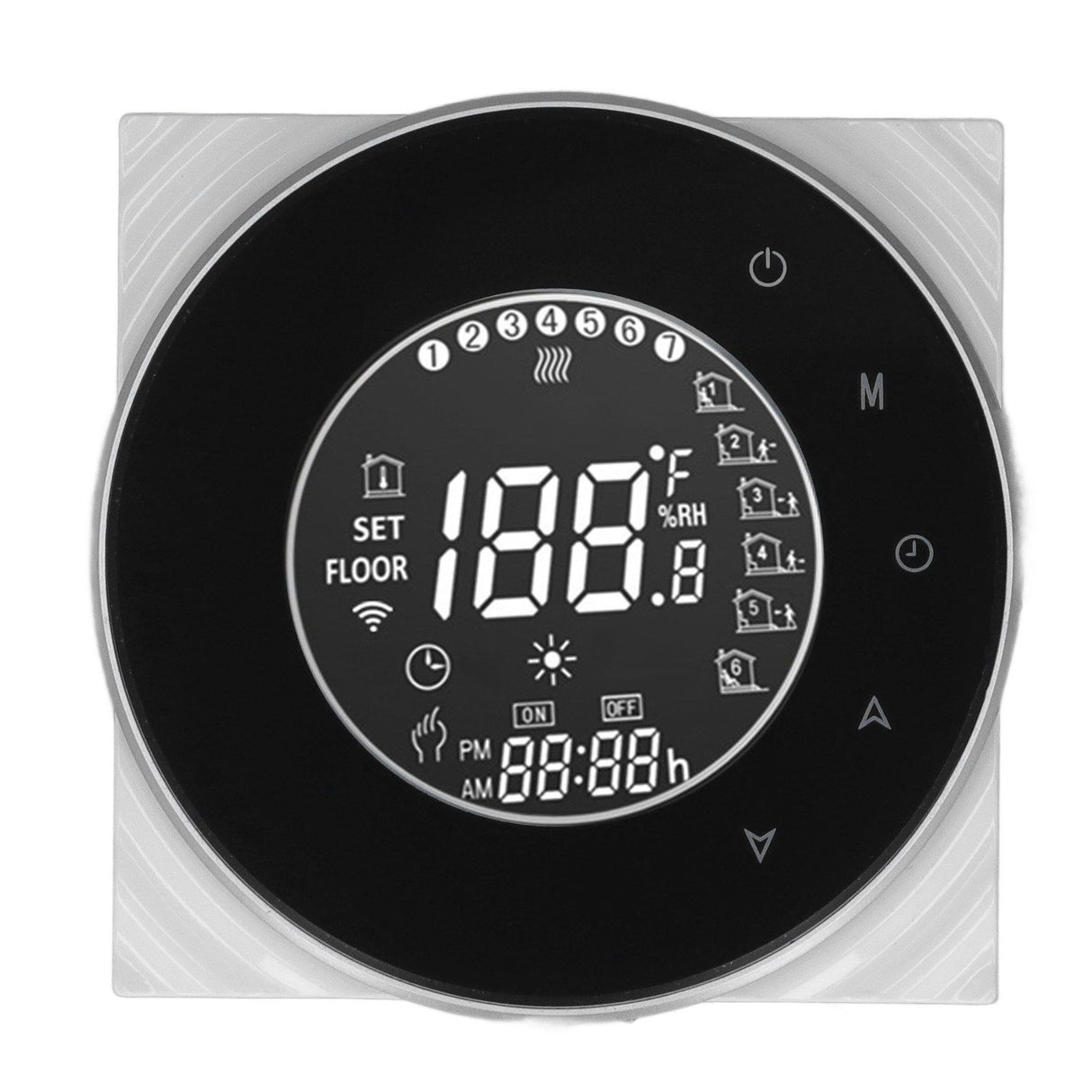 Smart Floor Heat Thermostat Voice Phone Control LCD Touch Screen WiFi Thermostat for Electric Heating Systems 95‑240VAC