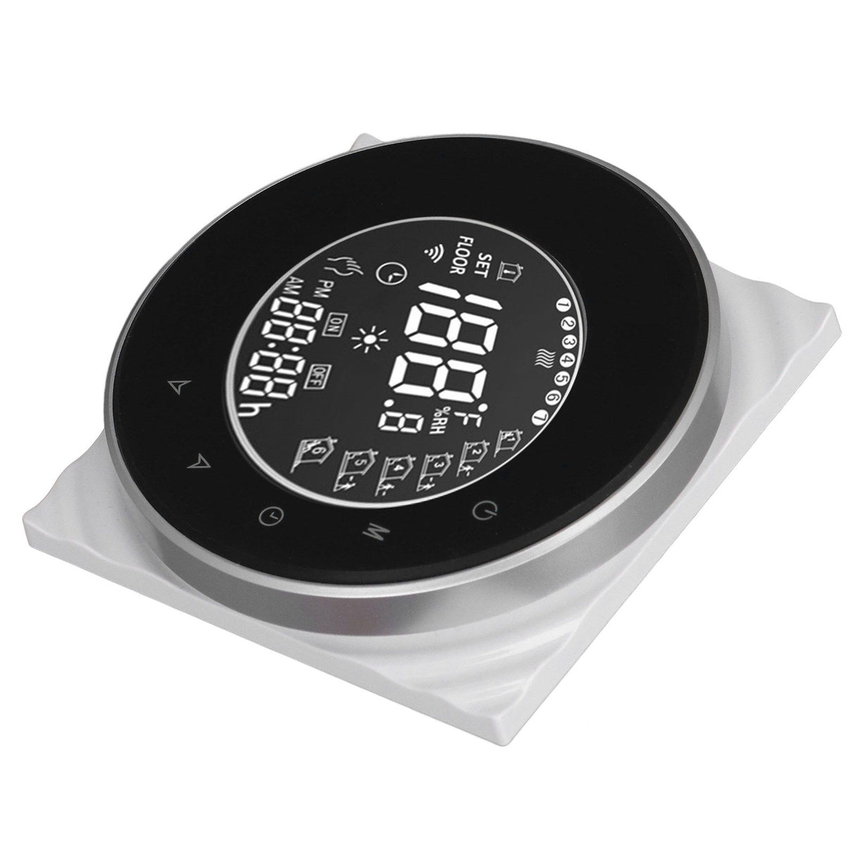 Smart Floor Heat Thermostat Voice Phone Control LCD Touch Screen WiFi Thermostat for Electric Heating Systems 95‑240VAC
