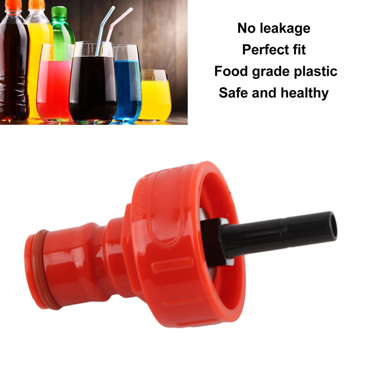 G1/4 Carbonation Cap Ball Lock Type Robust Lightweight ABS Carbonation PET Soda Bottle Filling