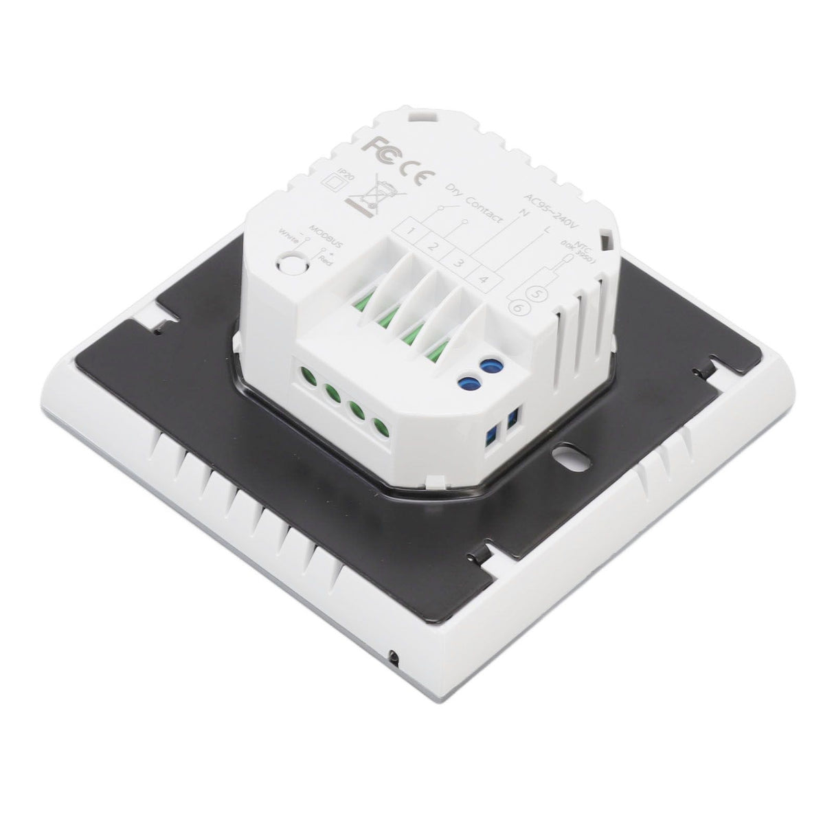 Smart Boiler Heating Thermostat WIFI APP Voice Control LCD Touch Screen Programmable White 95‑240V
