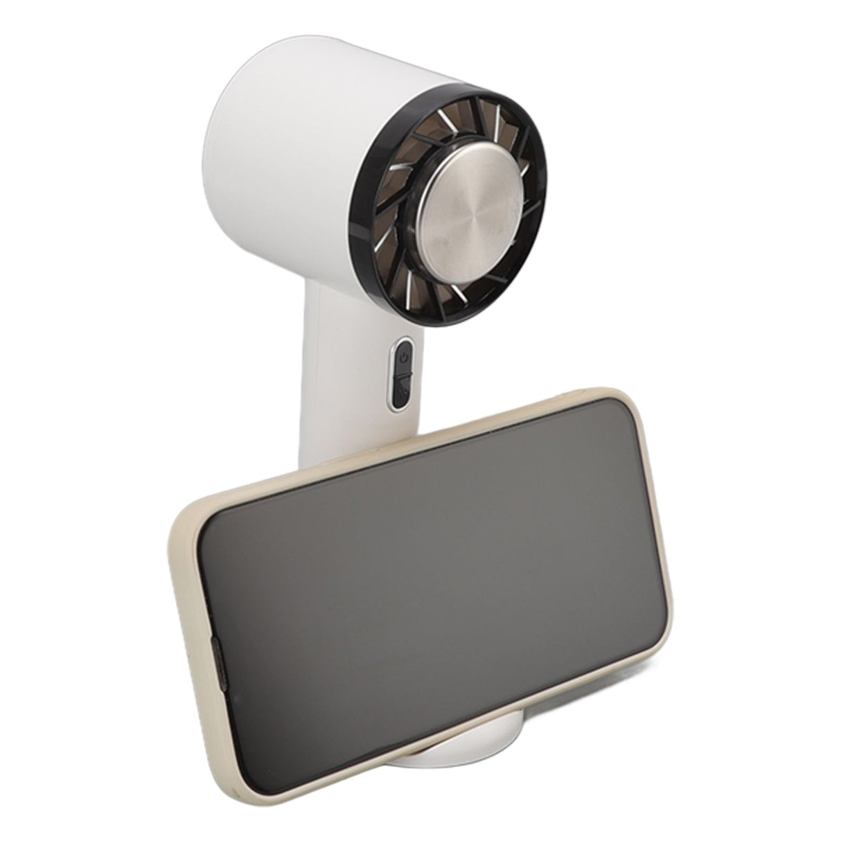 Hand Held Cooling Fan Portable USB Rechargeable Small Pocket Fan for Office Traveling White