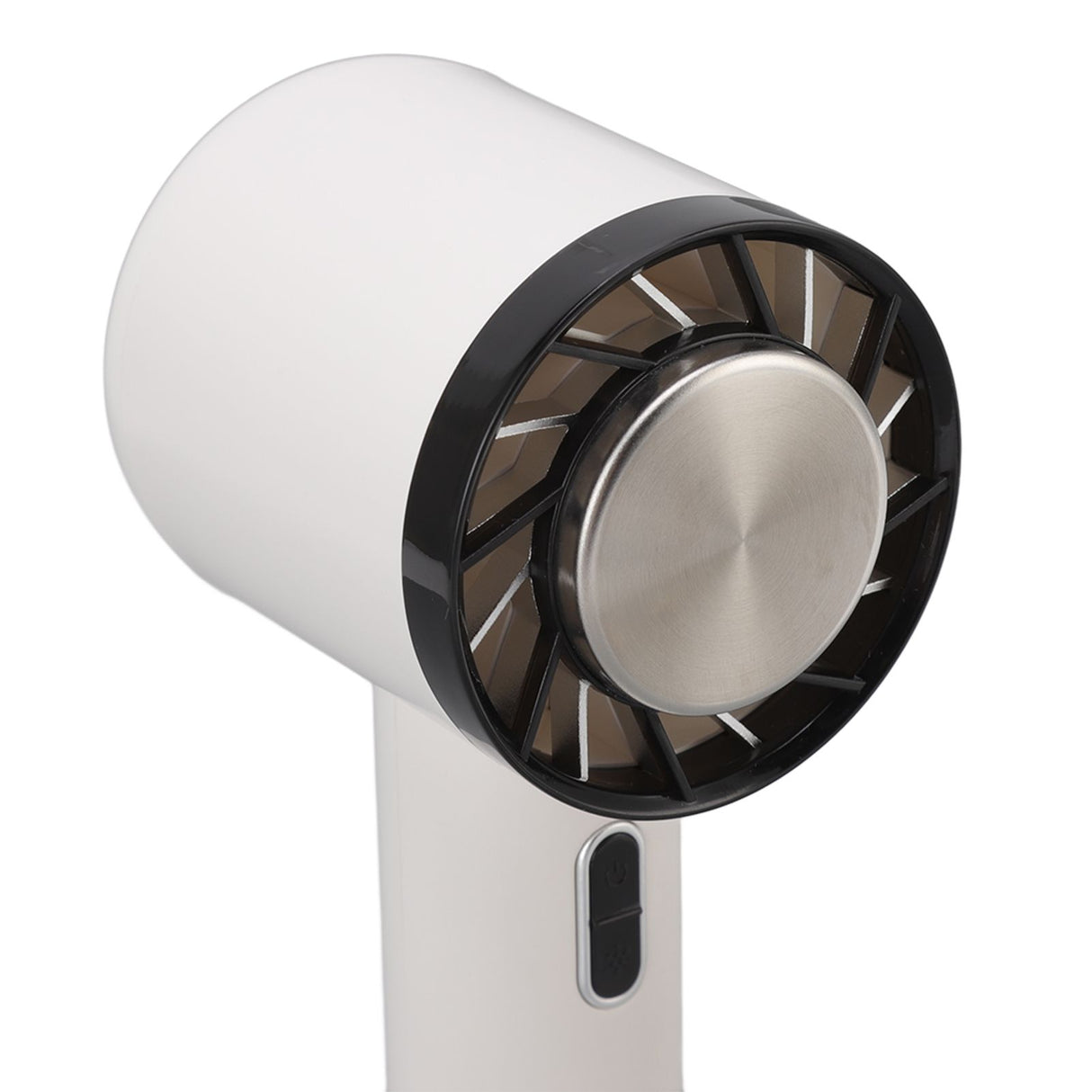 Hand Held Cooling Fan Portable USB Rechargeable Small Pocket Fan for Office Traveling White