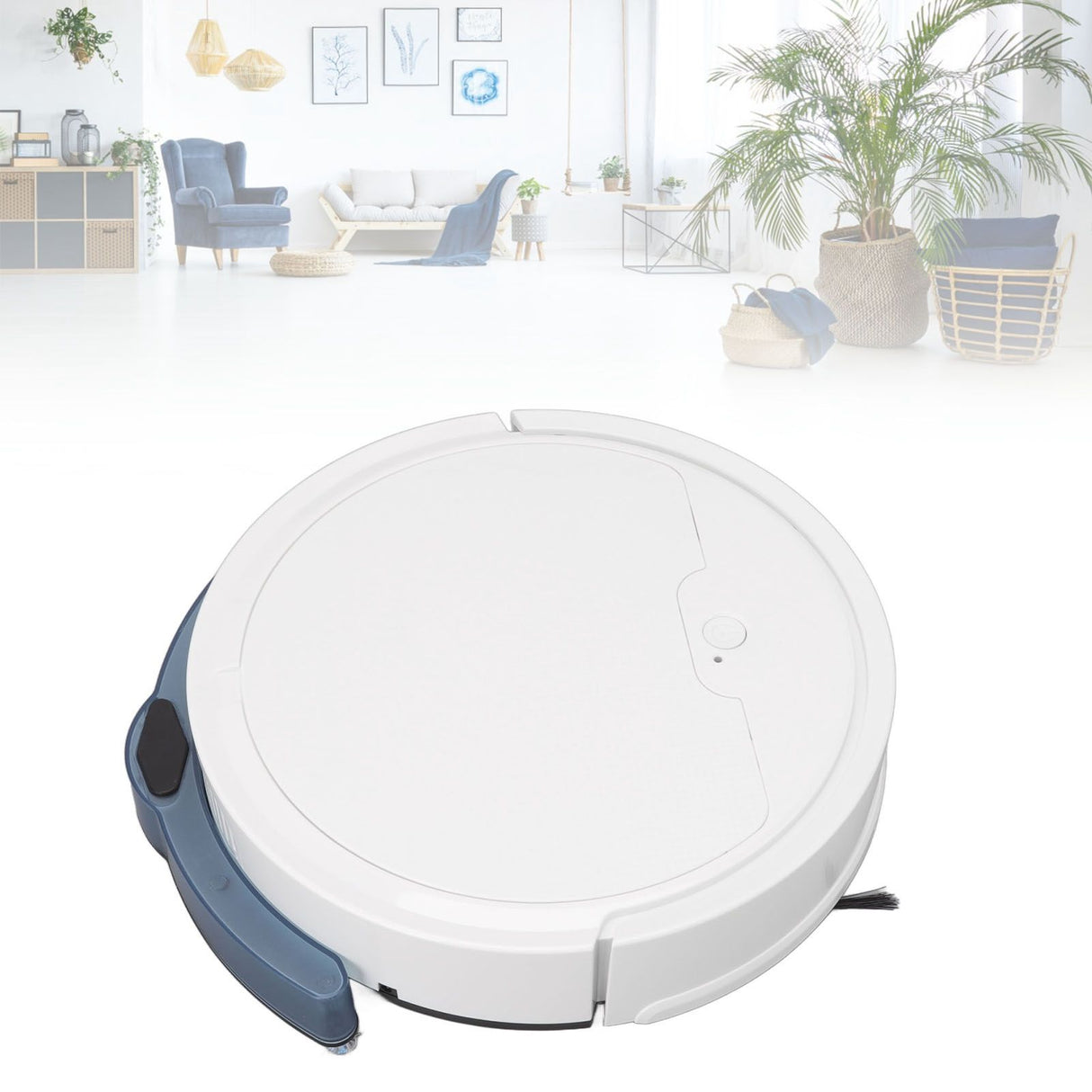 3 in 1 Robot Vacuum Cleaner Smart APP Remote Control 2000Pa Strong Suction USB Charging Sweeping Robot for Home White