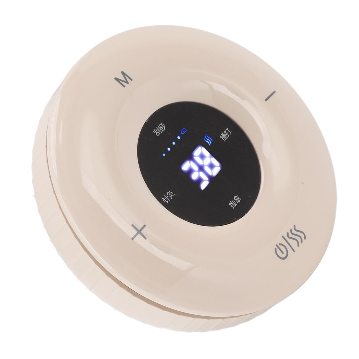 Electric Gua Sha Scrapping Massager USB Charging Multi Function Physical Gua Sha Massager with Heat and Suction for Home Apricot Yellow