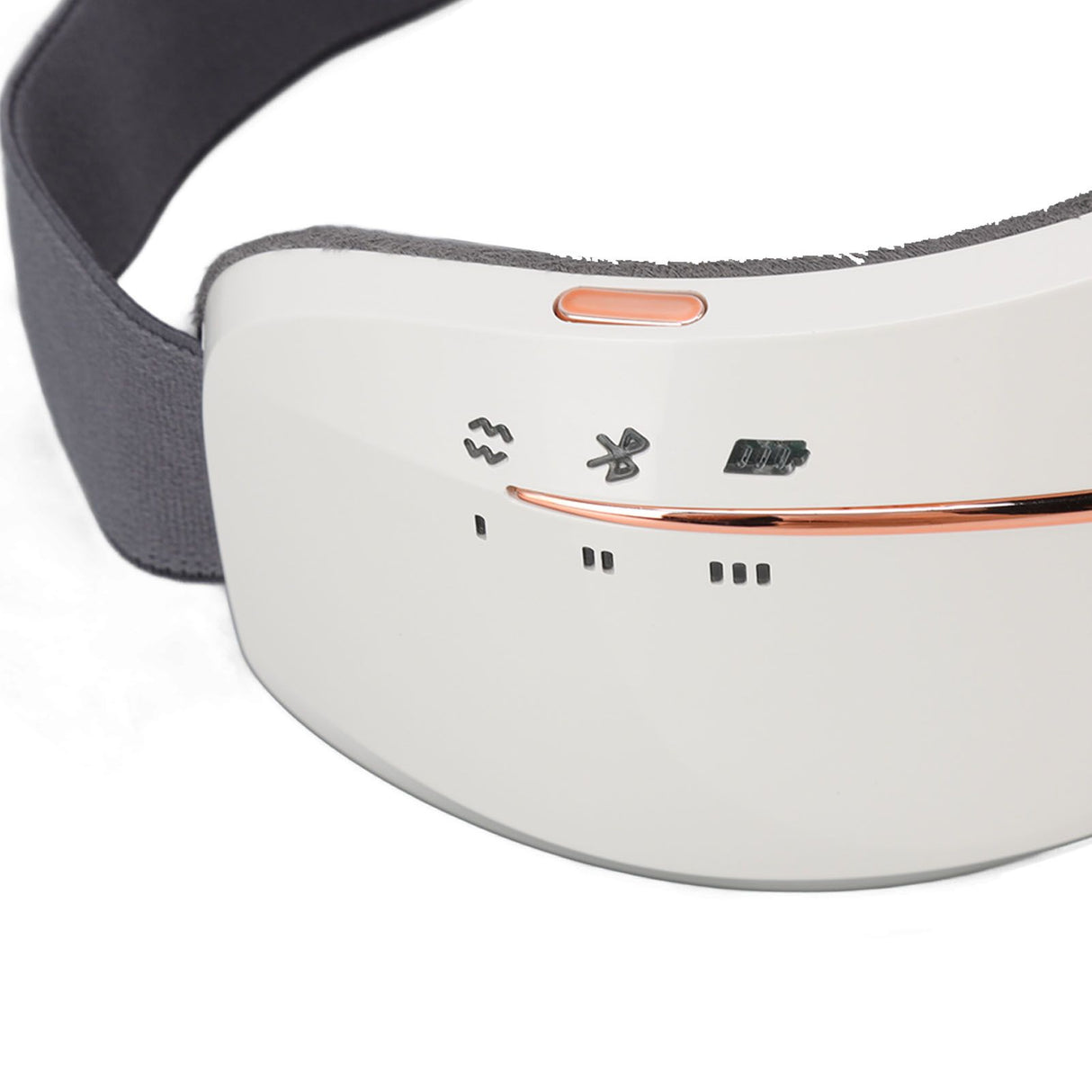 Eye Massager Smart Bluetooth Heating Vibration USB Charging Eye Massage Machine for Home Dorm White
