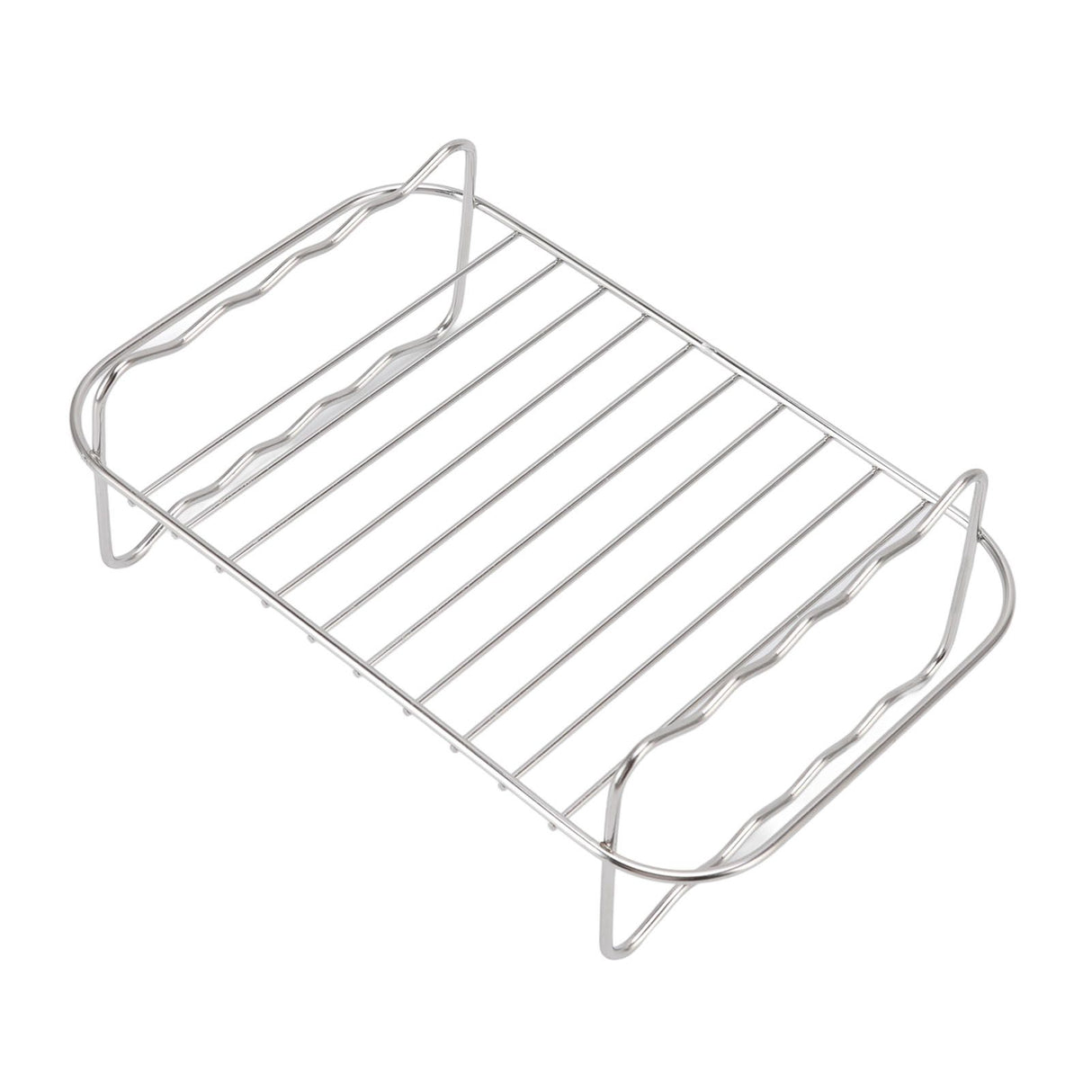 Fryer Rack Stainless Steel Rectangle Double Layer Fryer Accessory for NINJA FOOD 8QT Dual Basket Fryer