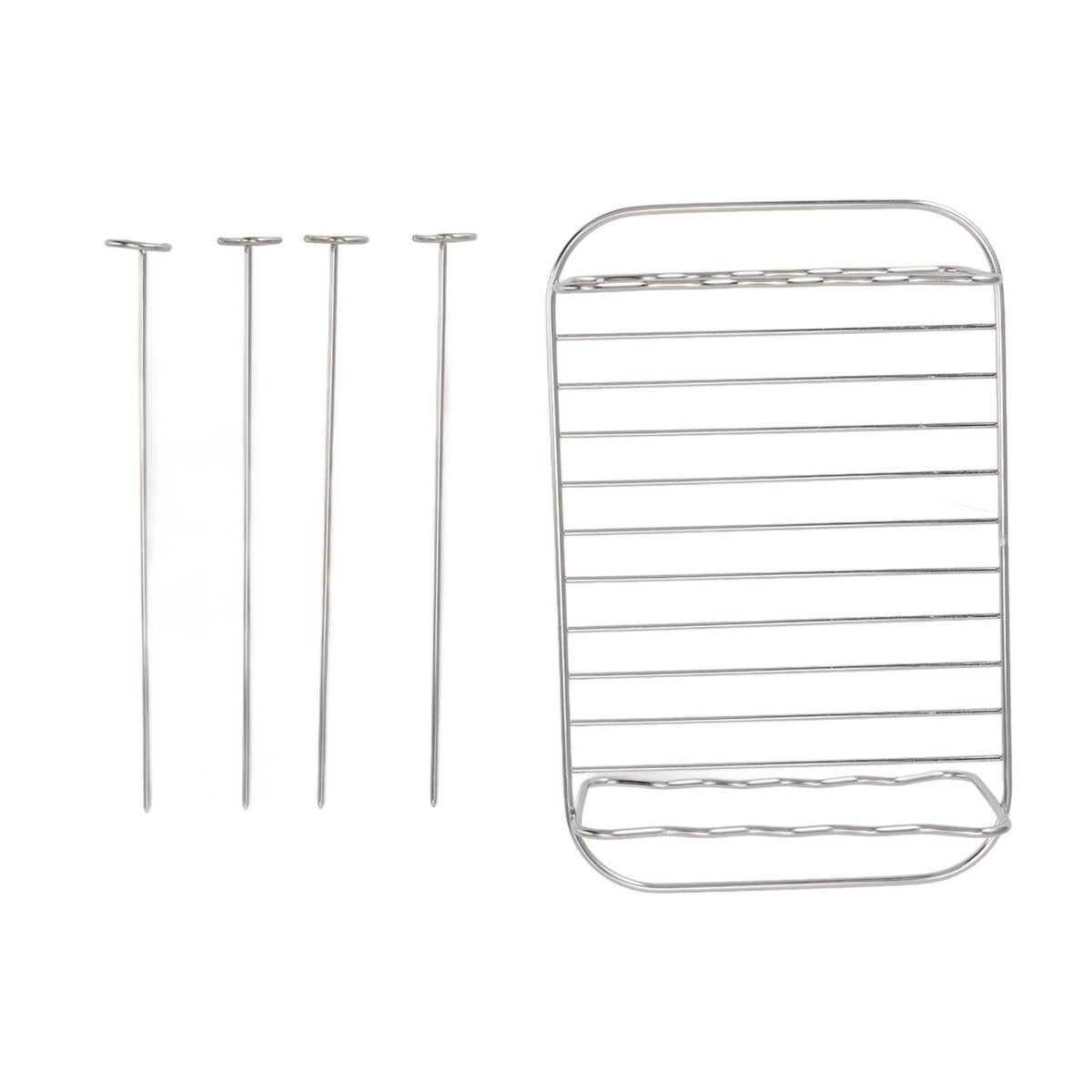 Fryer Rack Stainless Steel Rectangle Double Layer Fryer Accessory for NINJA FOOD 8QT Dual Basket Fryer