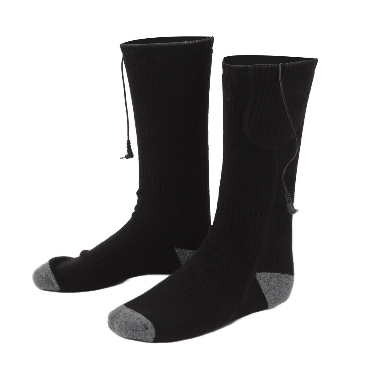 Smart Heating Socks Foot Thermal Electric Heated Stockings Winter Cold Resistant Electric Socks Black