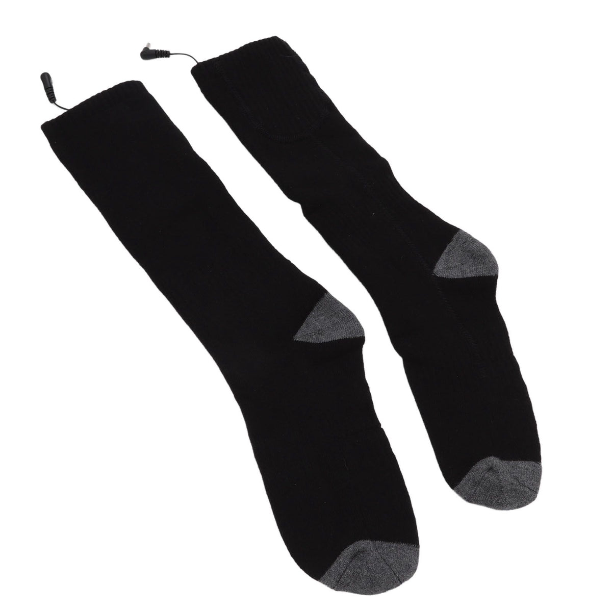 Smart Heating Socks Foot Thermal Electric Heated Stockings Winter Cold Resistant Electric Socks Black