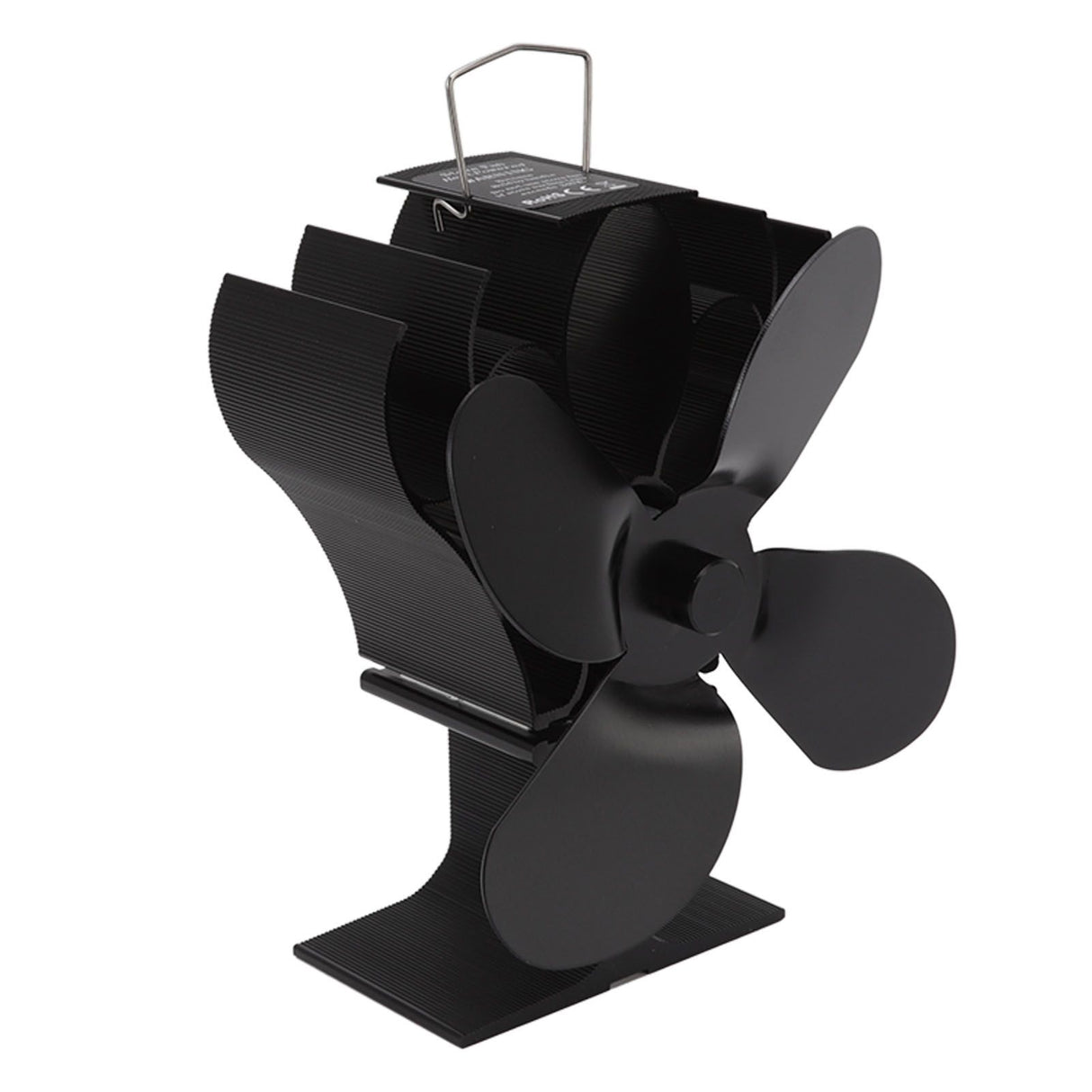 Heat Powered Stove Fan Self Starting Heat Resistant Aluminum Alloy 1400rpm Thermoelectric Fan for Fireplace