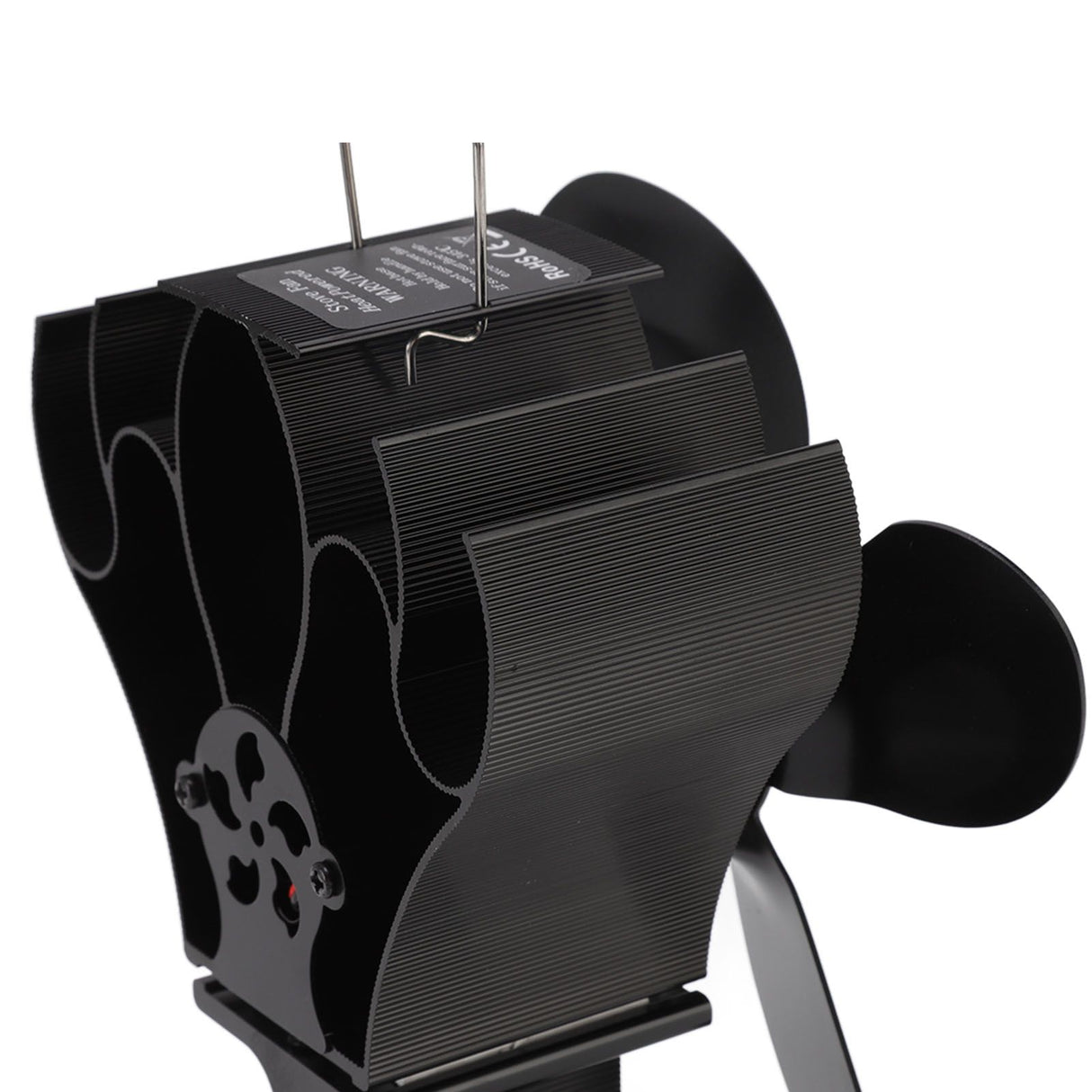 Heat Powered Stove Fan Self Starting Heat Resistant Aluminum Alloy 1400rpm Thermoelectric Fan for Fireplace