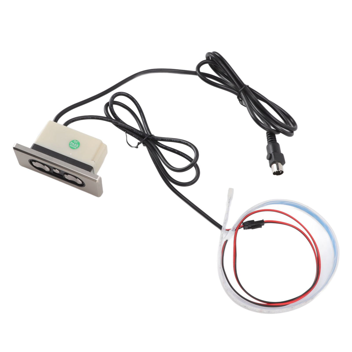 Electric Sofa Controller 5A 3 Buttons 5 Pin Straight Head USB Charging Port Lift Chairs Switch with LED Strip