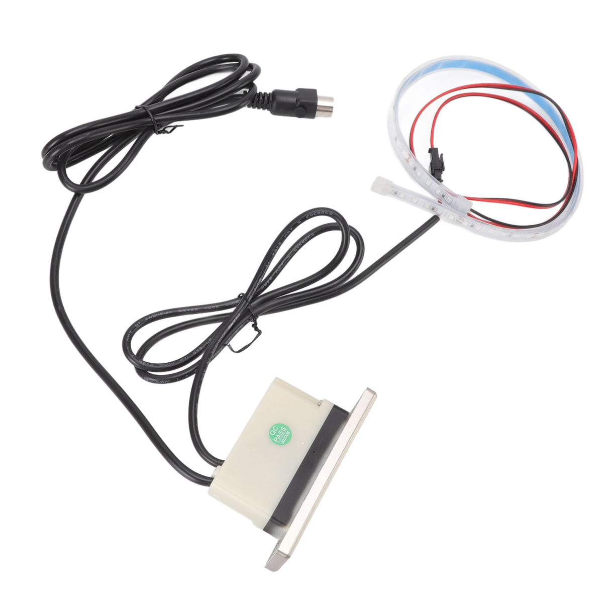 Electric Sofa Controller 5A 3 Buttons 5 Pin Straight Head USB Charging Port Lift Chairs Switch with LED Strip
