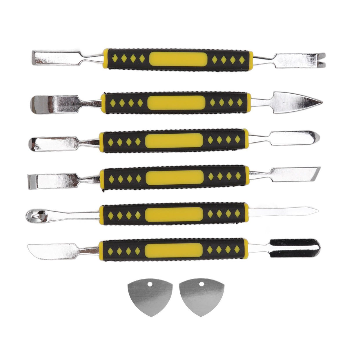 6Pcs Spudger Opening Pry Tool ABS Handle Alloy Steel Bar for Electronic Maintenance