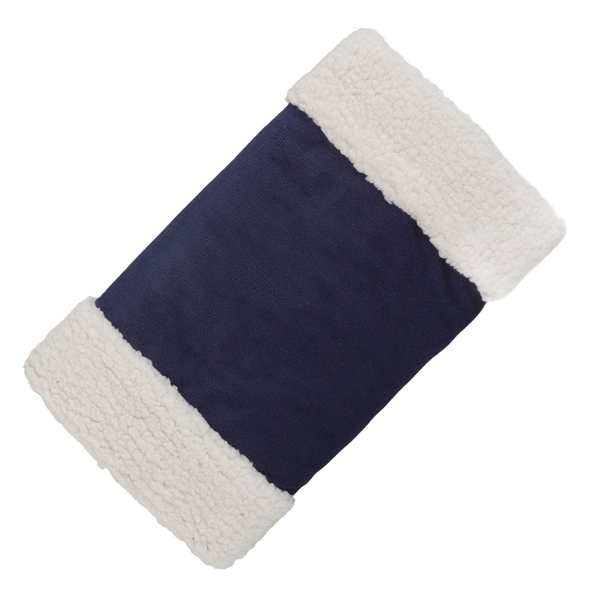 Portable Heated Hand Muff Plush Thickened Heated Hand Warmer Pouch USB Rechargeable Electric Heater for Autumn Winter Warm 10W 5V Dark Blue