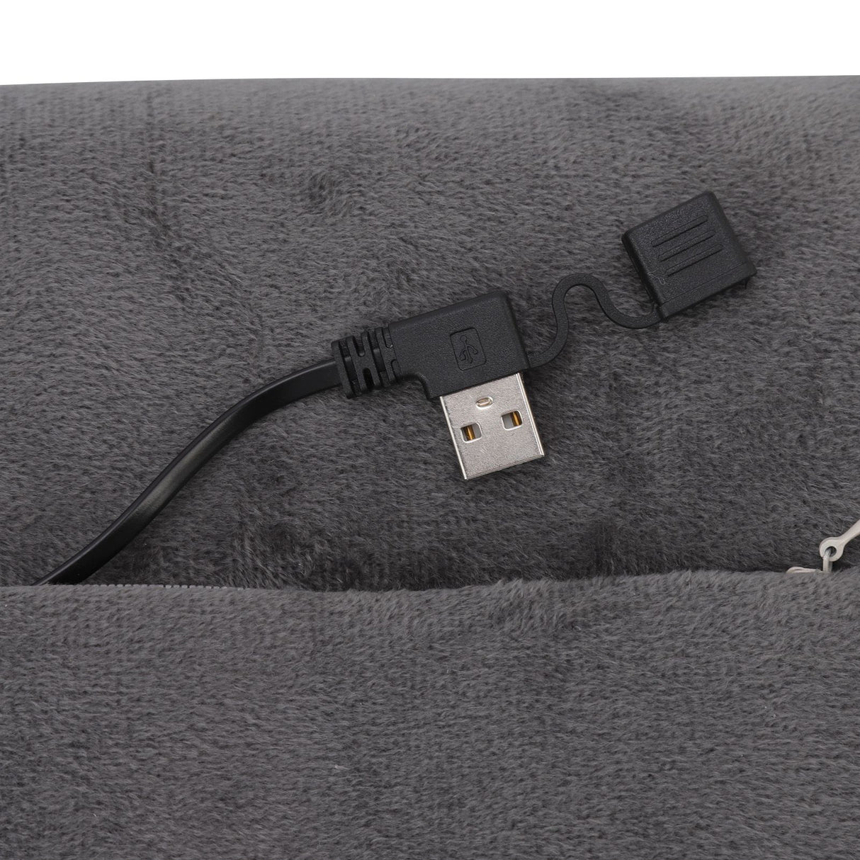 Portable Heated Hand Muff Plush Thickened Heated Hand Warmer Pouch USB Rechargeable Electric Heater for Autumn Winter Warm 10W 5V Gary