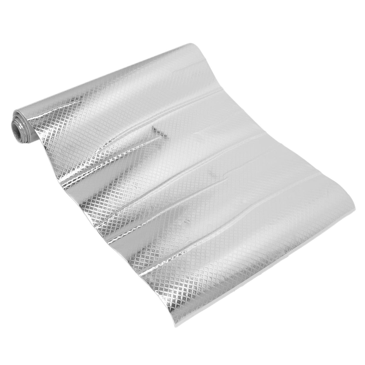 Kitchen Aluminum Foil Stickers Oil Proof Waterproof PVC Self Adhesive Kitchen Backsplash Wallpaper for Kitchen Cabinet Silver Size: Approx. 30x200cm / 11.8x78.7in