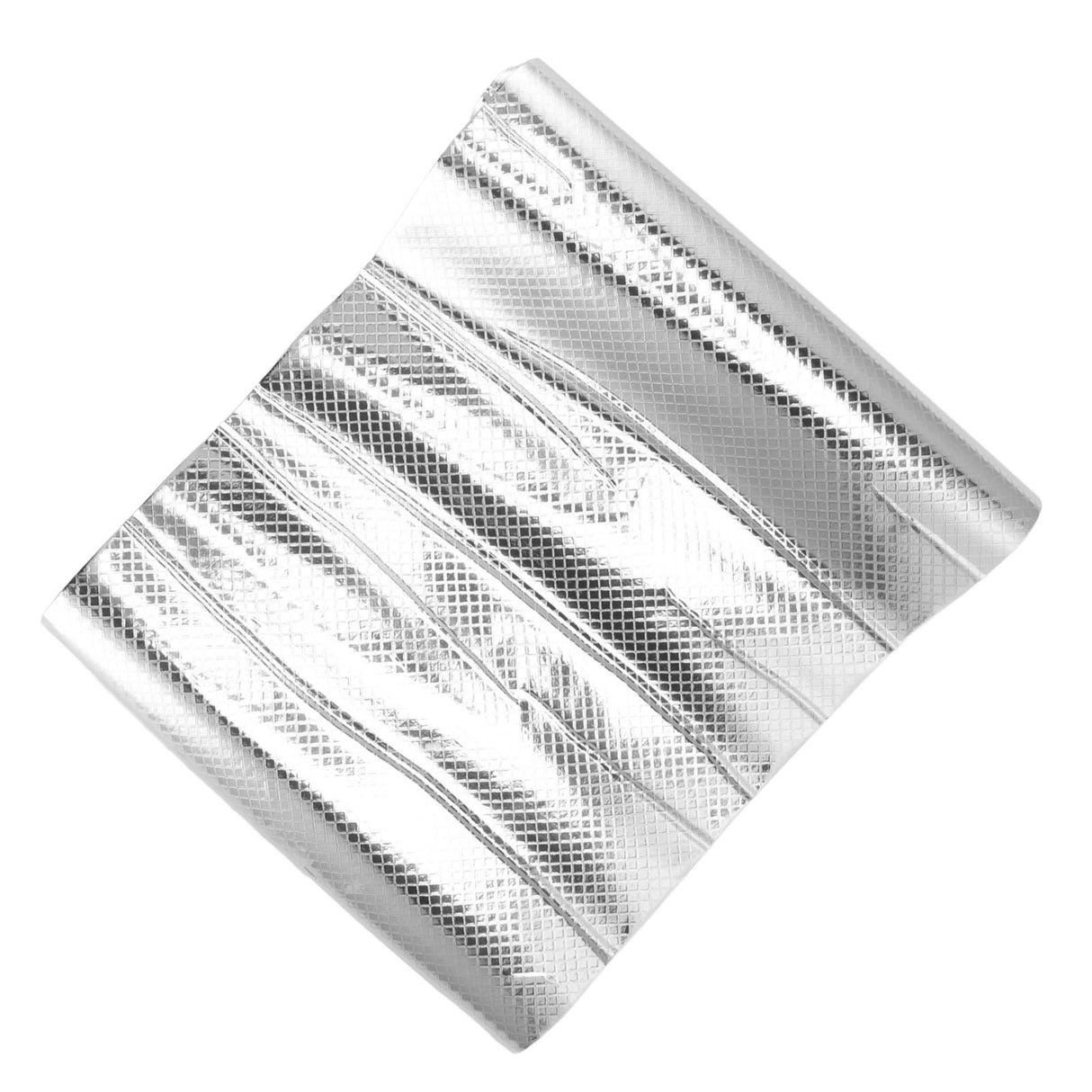 Kitchen Aluminum Foil Stickers Oil Proof Waterproof PVC Self Adhesive Kitchen Backsplash Wallpaper for Kitchen Cabinet Silver Size: Approx. 30x200cm / 11.8x78.7in