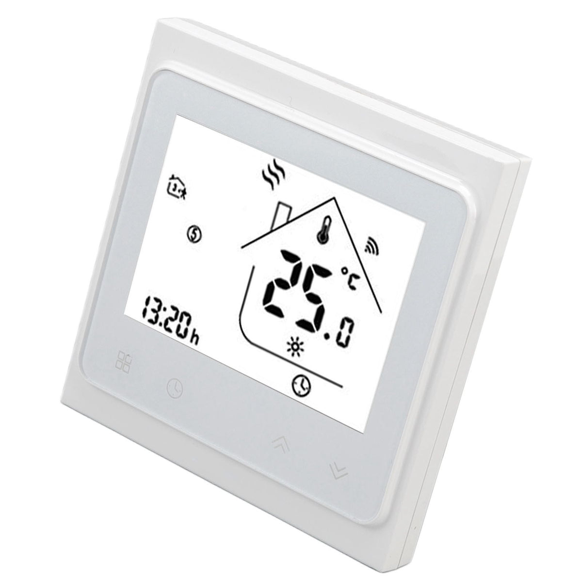 Smart Thermostat for Zigbee Mobile Phone App Voice Control Smart Remote Water Heating Thermostat AC 95‑240V White