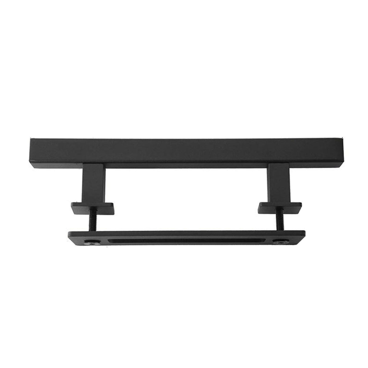 Sliding Barn Door Handle Carbon Steel 4.8mm Thick Double Sided Barn Door Push Pull Handle Black Square Handle