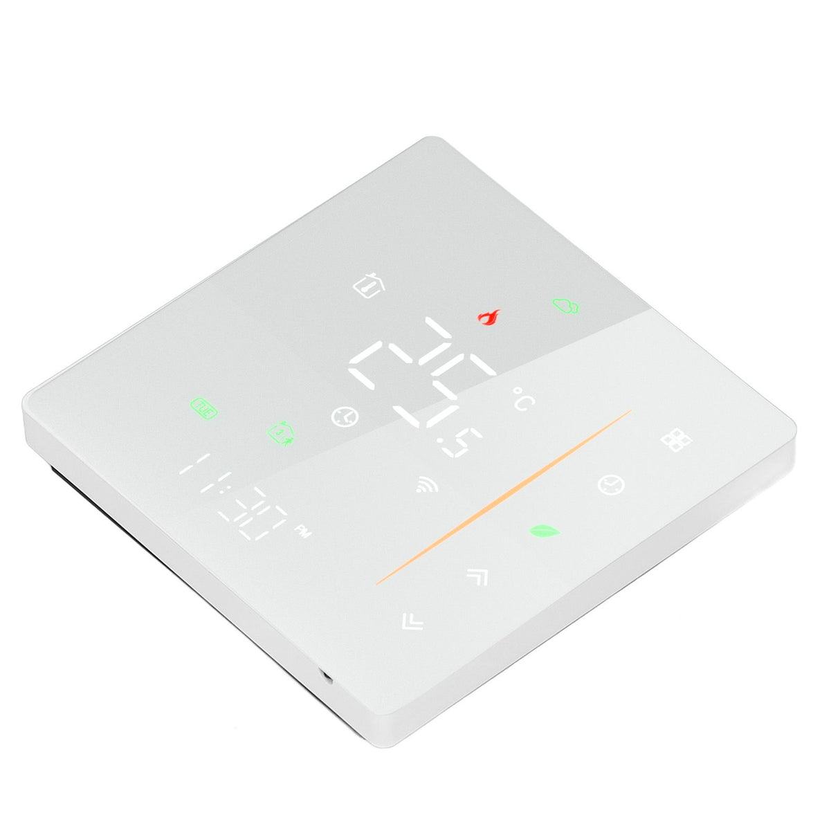 Smart Thermostat WiFi Programmable Phone App Control Water Floor Heating Temperature Controller for Tuya AC 95‑240V White