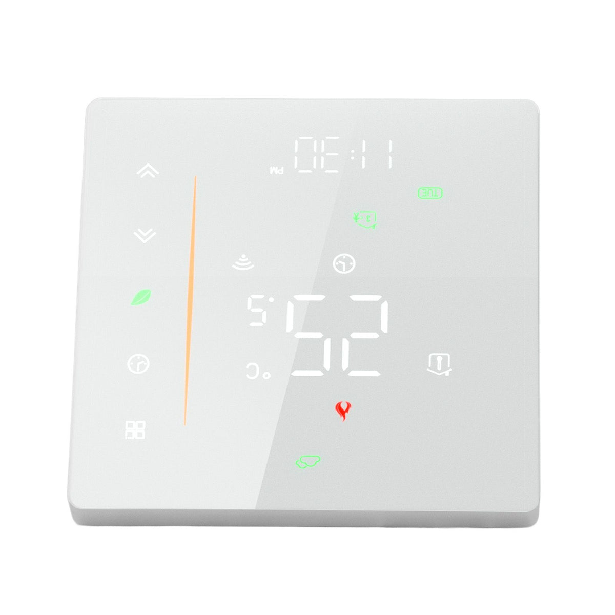 Smart Thermostat WiFi Programmable Phone App Control Water Floor Heating Temperature Controller for Tuya AC 95‑240V White