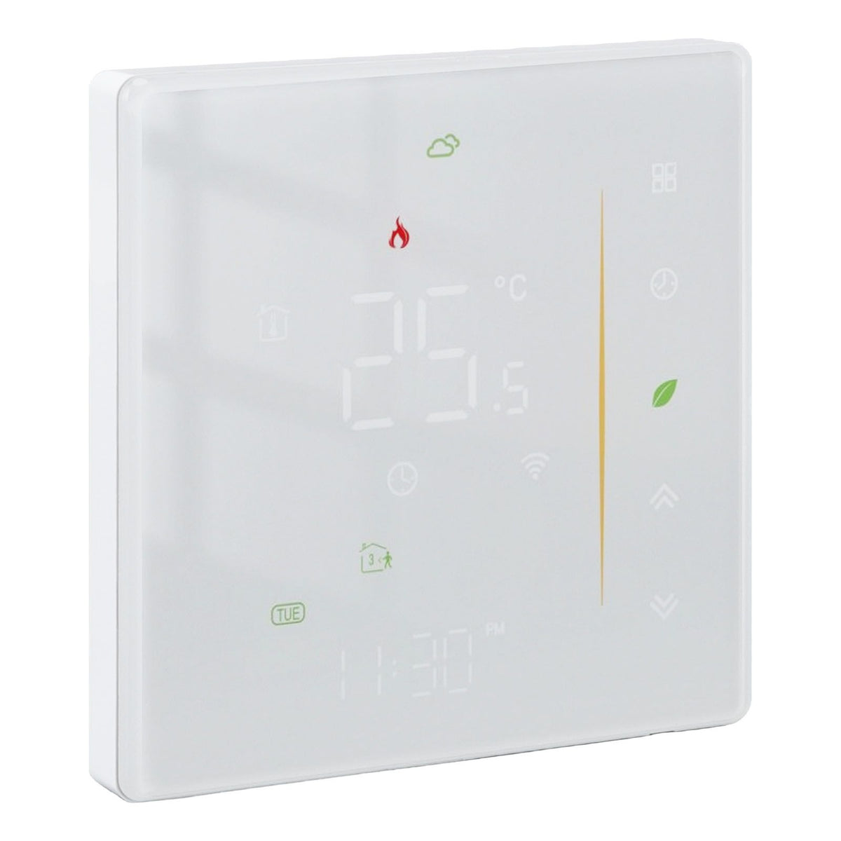 Household Smart Thermostat Programmable App Voice Control Electric Floor Heating Temperature Controller for ZigBee AC 95‑240V White