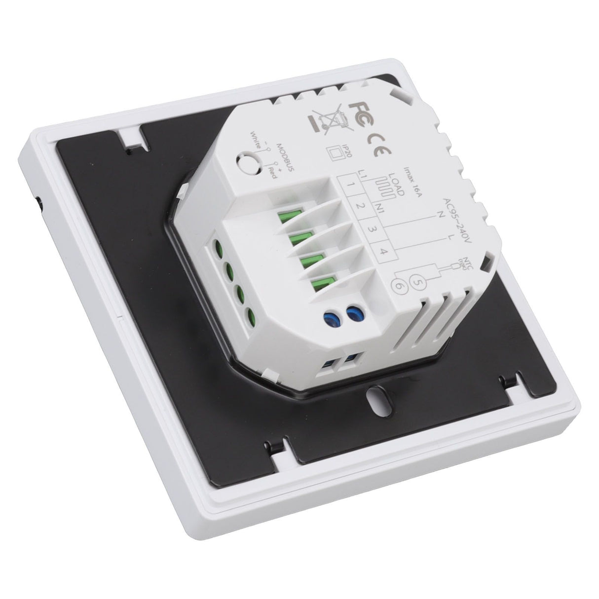 Household Smart Thermostat Programmable App Voice Control Electric Floor Heating Temperature Controller for ZigBee AC 95‑240V White