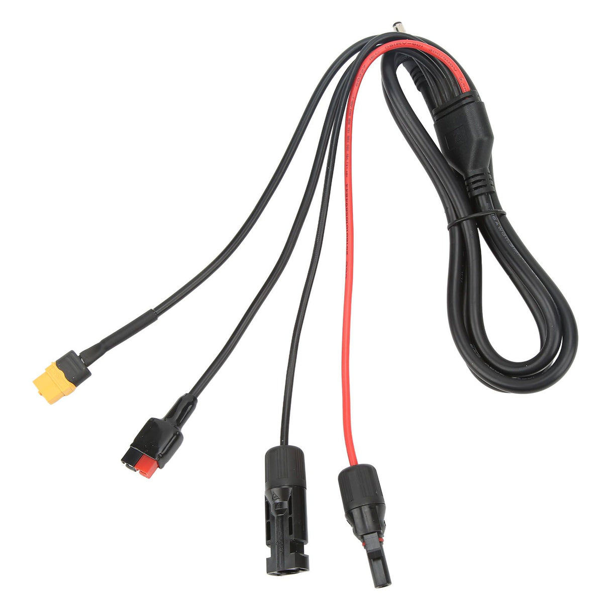 1 to 4 Solar Panel Plug to DC 5.5x2.1mm Adapter Extension Power Cable Solar Panel Charger Connecting Cable