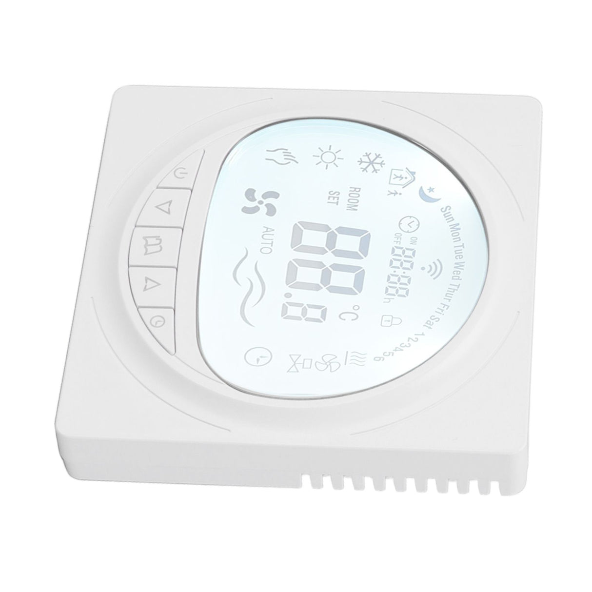 Floor Heating Thermostat Programmable Large LCD Display Plumbing Temperature Controller with 485 Communication 220V