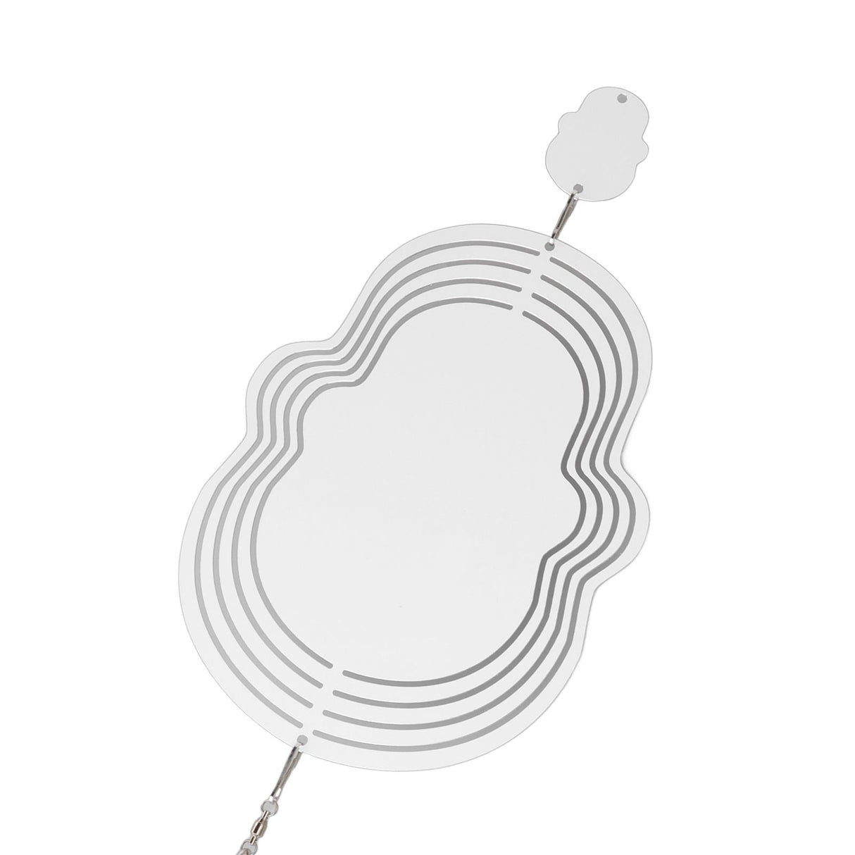 Wind Chime White Simple Delicate Decorative Weather Resistance Ornament for Lamp Tree Wall Skull Pattern