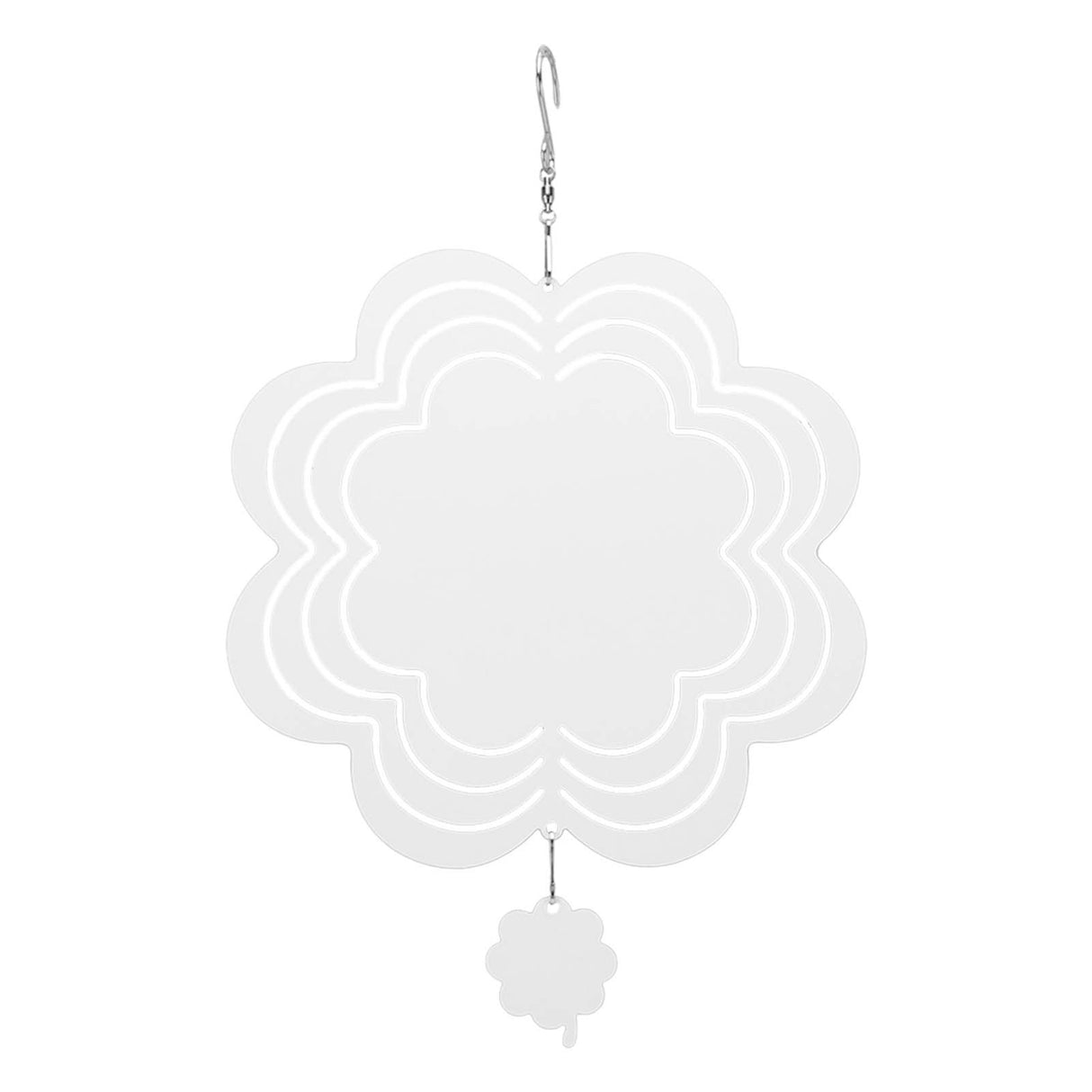 DIY Sublimation Wind Chime Aluminum Blank Wind Chimes Hanging Pendant for Outdoor Garden Courtyard Decoration 200x200x1mm