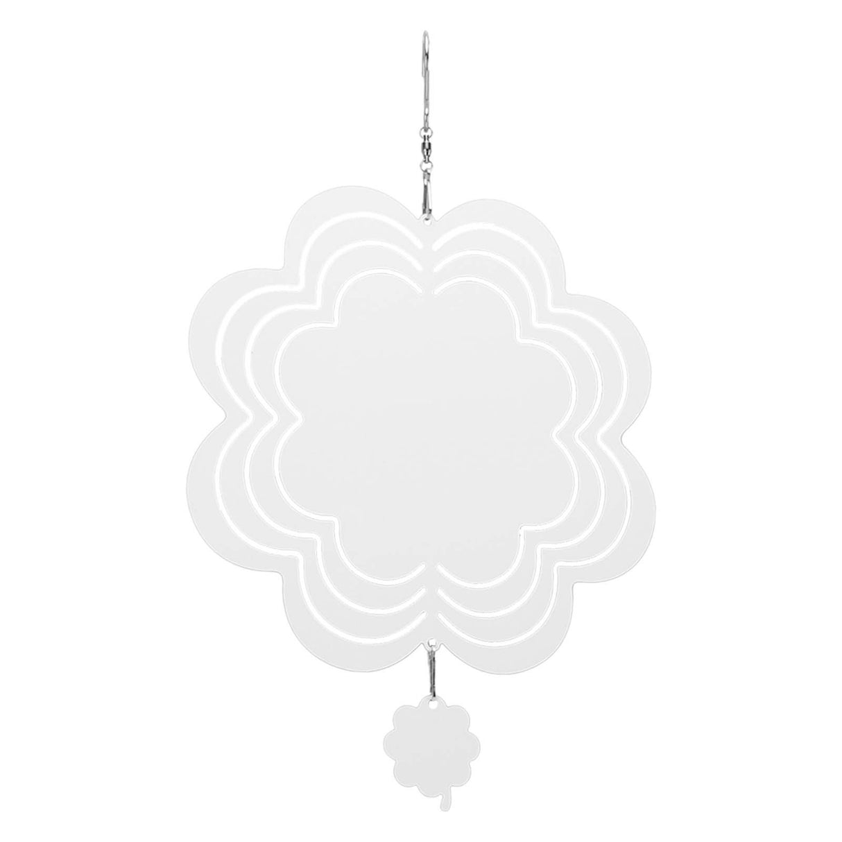 DIY Sublimation Wind Chime Aluminum Blank Wind Chimes Hanging Pendant for Outdoor Garden Courtyard Decoration 200x200x1mm